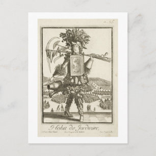 Gardeners dräkt, illustration från Dic Vykort