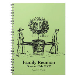 Gardeners Family Reunion Guest Bok eget namn Anteckningsbok Med Spiral