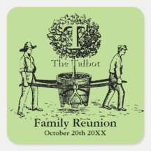 Gardeners Family Reunion Sticker med eget namn