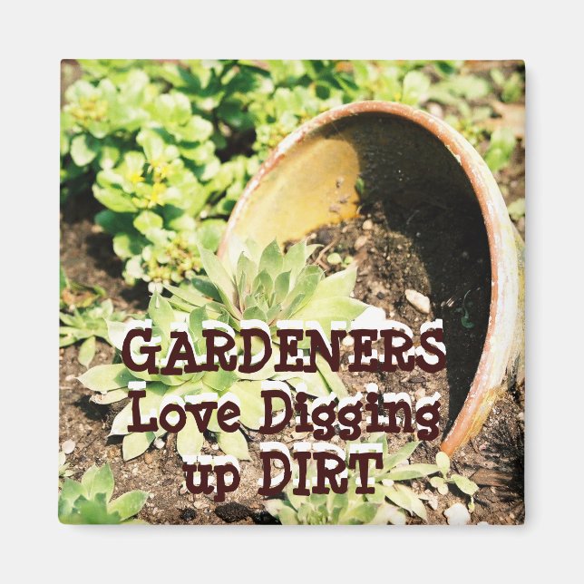 Gardeners Humous Graphics Art Magnet (Framsidan)