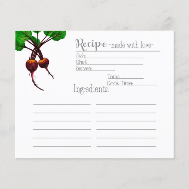 Gardeners receptkort (Framsida)