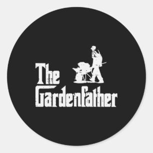 Gardenfather Funny Movie Pun Far Runt Klistermärke