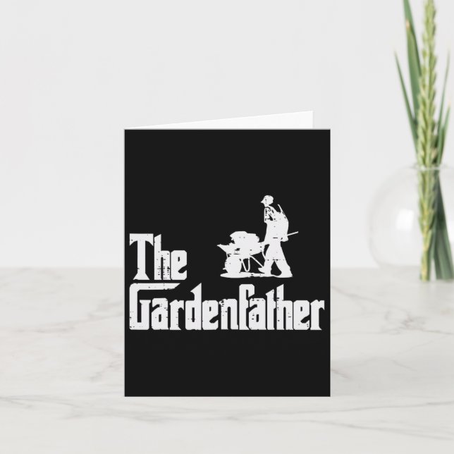 Gardenfather Funny Movie Pun Fars dag Manar Kort (Framsida)