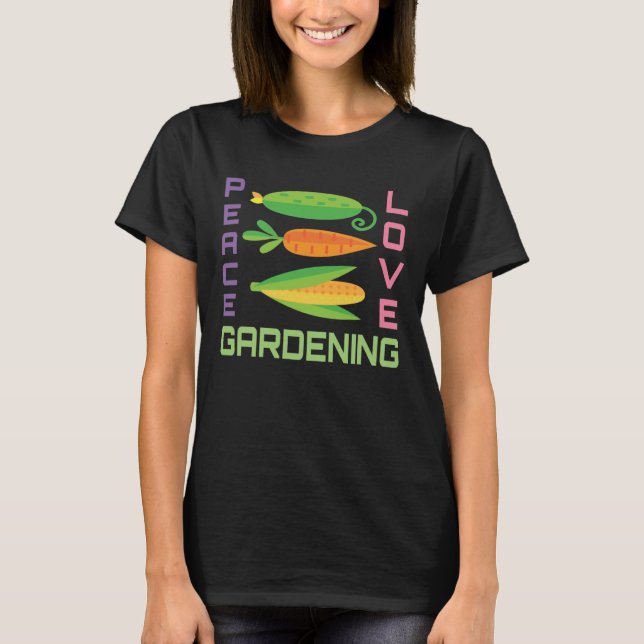 Gardengrönsaksfreden Kärlek  T Shirt (Framsida)