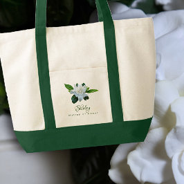 Gardenia Bridesmaid Brudens sida Gift Tote Bag Tygkasse