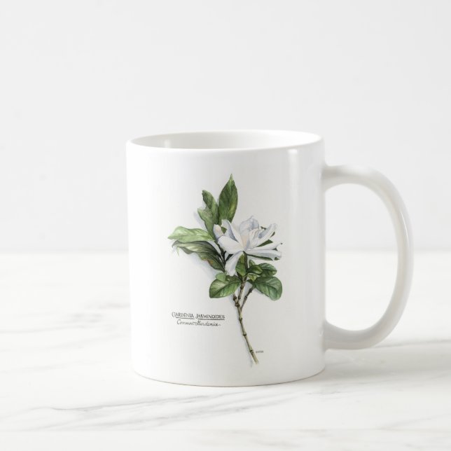 Gardenia Jasminoides (vanligt Gardenia) Kaffemugg (Höger)
