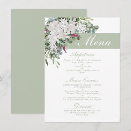 Gardenia / Snapdraon 4,5 x 6,25 tum Sage Menu Meny