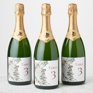 Gardenia/Snapdraon Lila Sparkling Vin etiketter