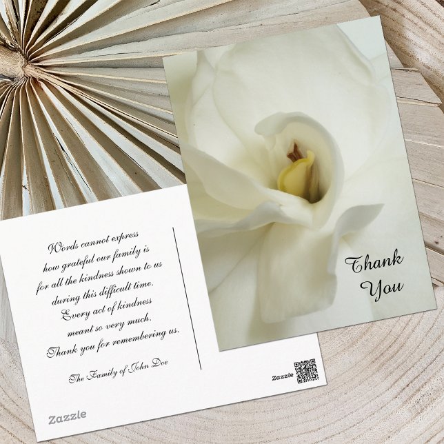 Gardenia Sympathy Tack vykort (Skapare uppladdad)