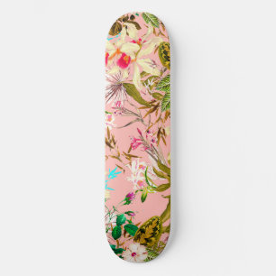 Gardenia Vintage Botaniska naturen Mönster Mini Skateboard Bräda 18,5 Cm