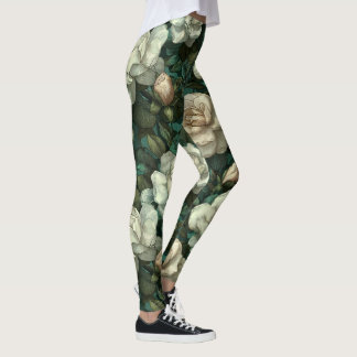 Gardenias Blomma Viktlyftning Gardenias Kronblad Leggings