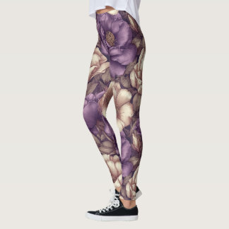Gardenias Blommig Hjärtformad Gardeniaspresent För Leggings