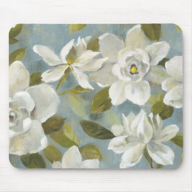 Gardenias kritiserar på blått musmatta (Framsidan)