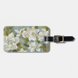Gardenias på Slate Blue Bagagebricka