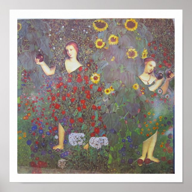 Gardening Graces - collage art Poster (Framsidan)