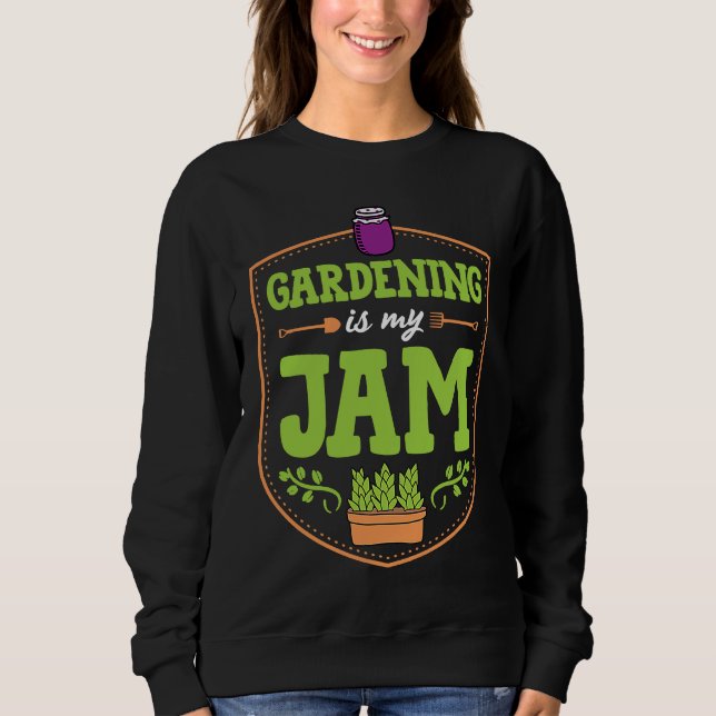 Gardening Is My Jam Funny Cute Fruit Container Gar T Shirt (Framsida)