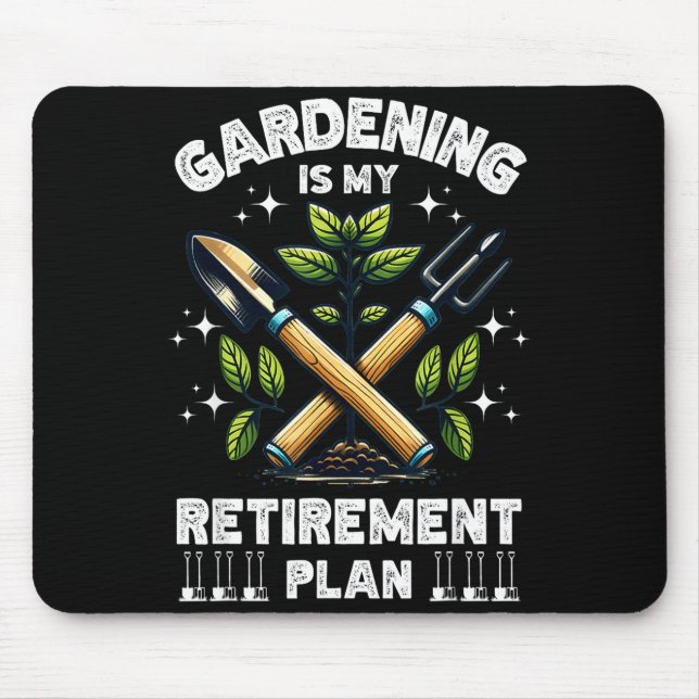 Gardening Is My Retirement Plan Funny For Garden L Musmatta (Framsidan)