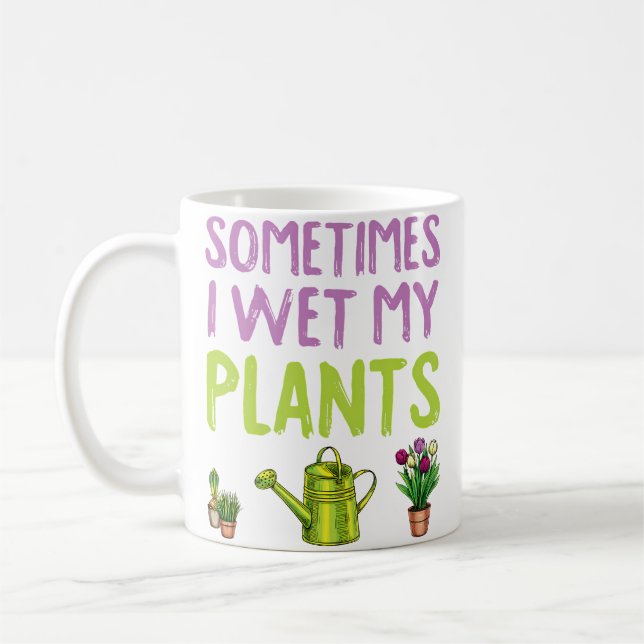 Gardening Is My Therapy Sometimes I Wet My Pants G Kaffemugg (Vänster)