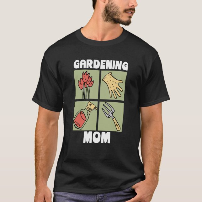 Gardening Mom Plant Gardener Succulent Mothers Day T Shirt (Framsida)