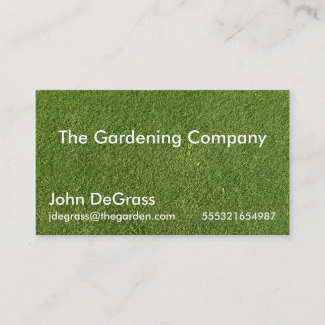 Gardening Services Visitkort (Framsida)