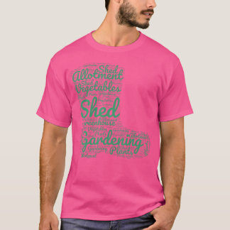 Gardening Word Cloud Allotment Gardener Gardening T Shirt