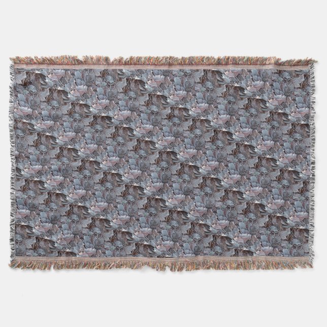 GardenLeavesThrow Blanket Filt (Framsidan)
