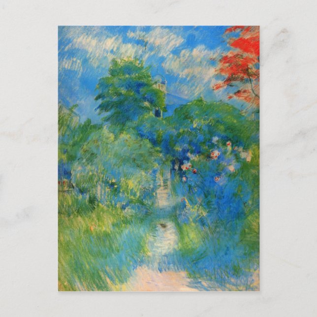 Gardenpath i Mezy av Berthe Morisot Vykort (Framsida)