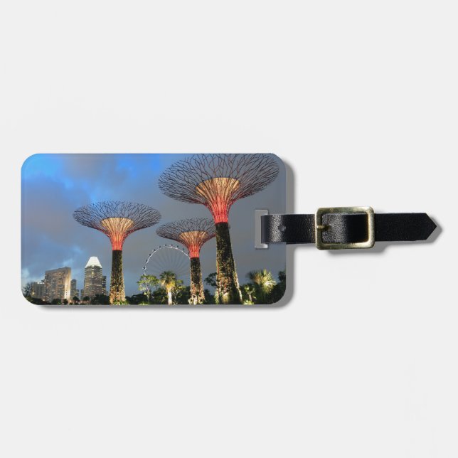 Gardens av Singapore Supertree Grove Bagagebricka (Horisontell Framsida)