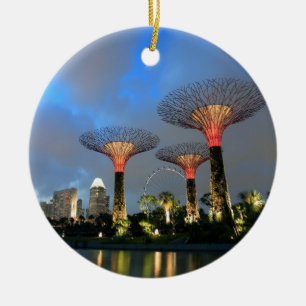 Gardens av Singapore Supertree Grove Julgransprydnad Keramik