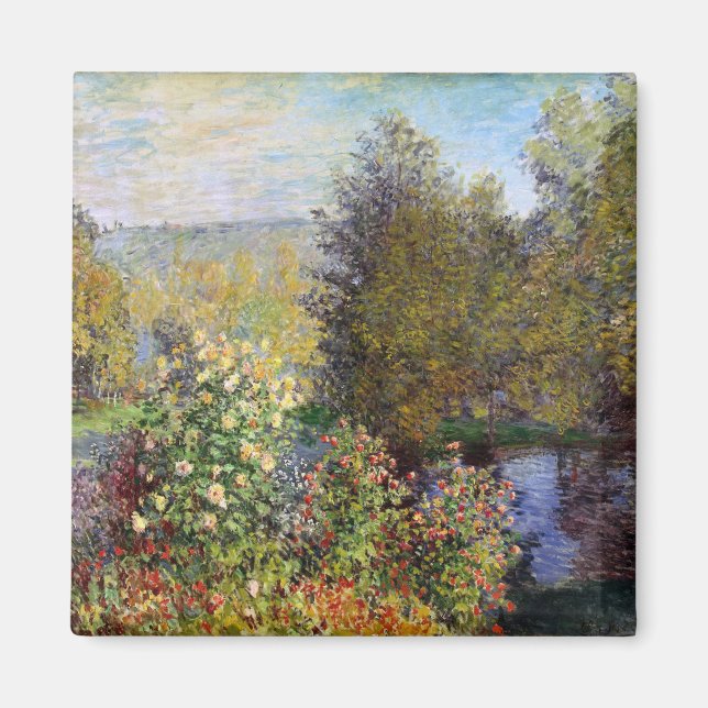 Gardens hörn i Montgeron - Claude Monet - Magnet (Framsidan)
