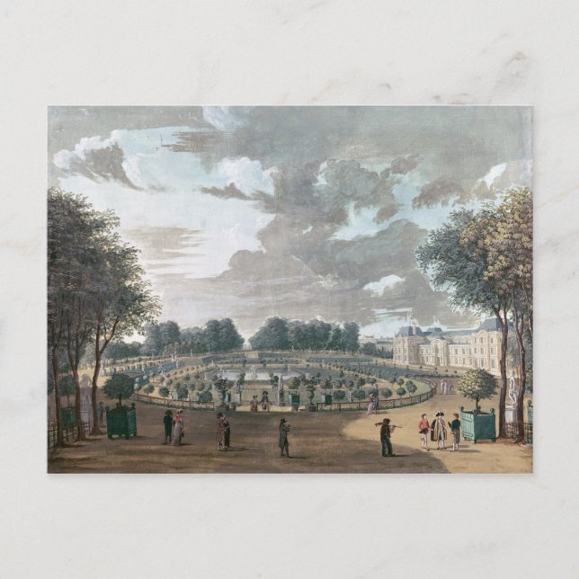 Gardens i Luxemburg Vykort (Framsida)