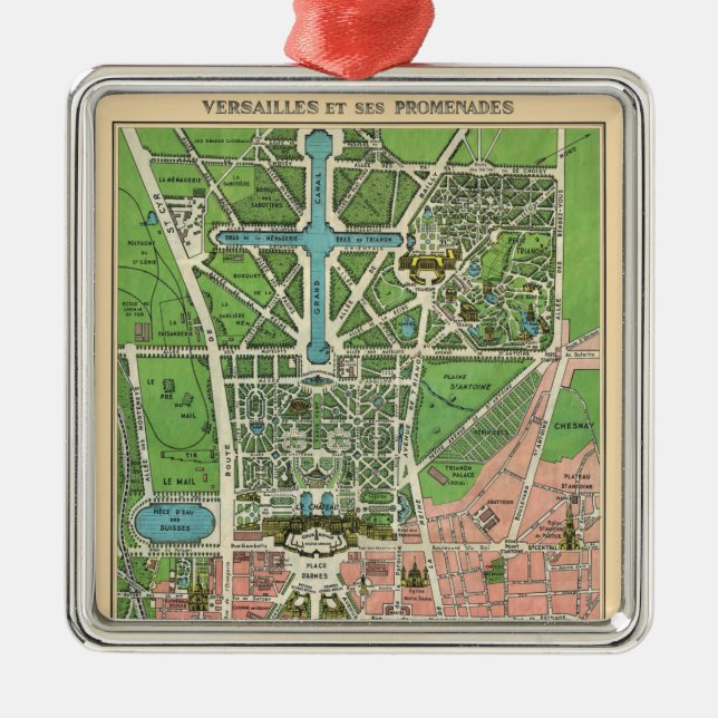 Gardens i Versailles, återställd julhelg Julgransprydnad Metall (Framsidan)