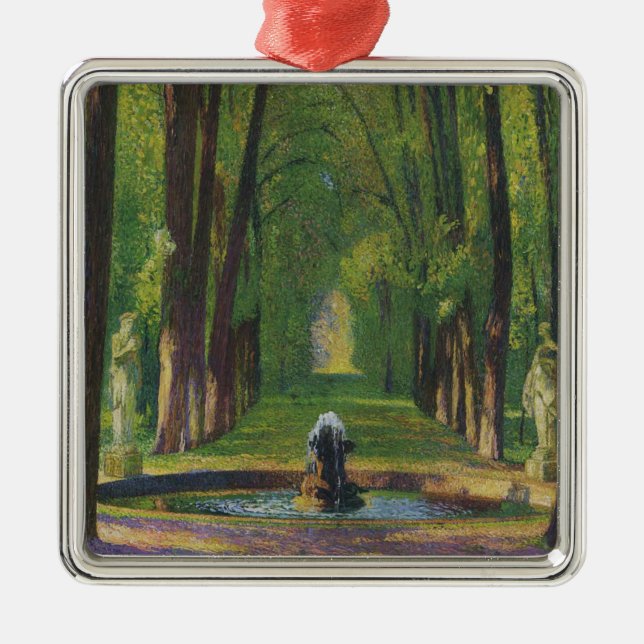 Gardens i Versailles palats (Frankrike) Julgransprydnad Metall (Framsidan)