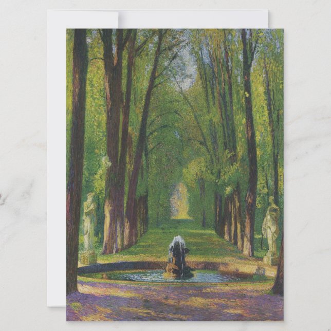 Gardens i Versailles palats (Frankrike) Kort (Framsida)