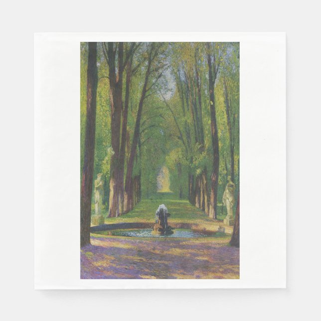 Gardens i Versailles palats (Frankrike) Pappersservett (Framsidan)