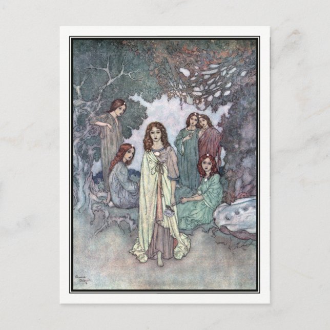 Gardens mejeri av Edmund Dulac Vykort (Framsida)