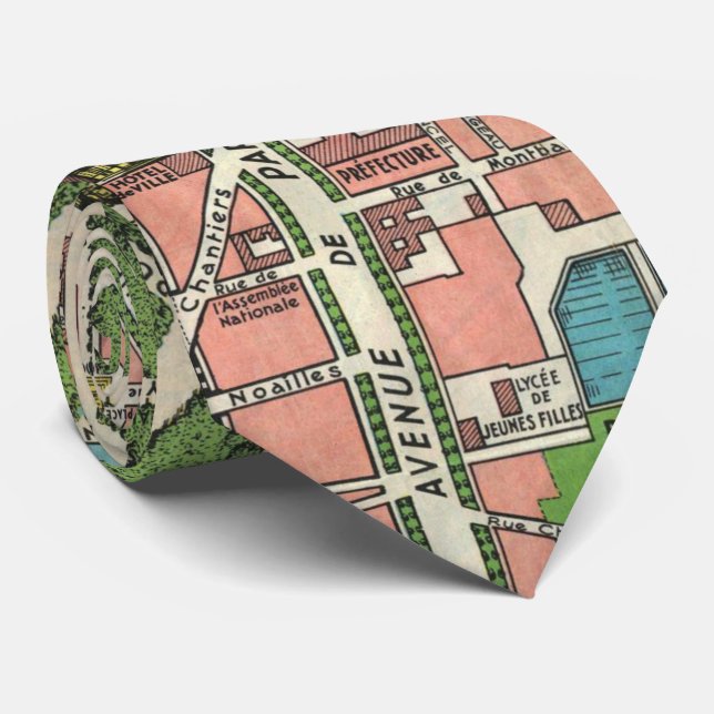 Gardens of Versailles, återställd Vintage 1920 Slips (Rullad)