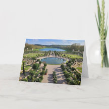 Gardens of Versailles Photo Hälsning Card