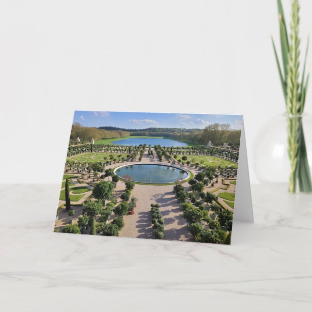 Gardens of Versailles Photo Hälsning Card Tack Kort (Framsida)