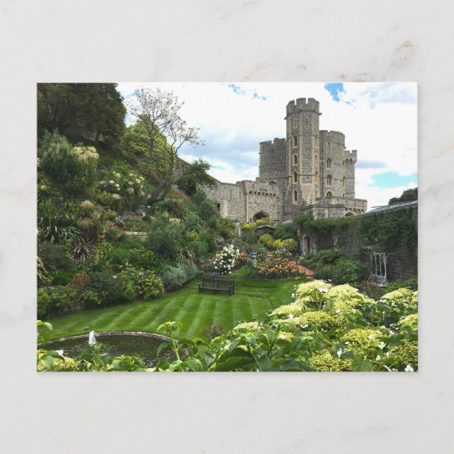 Gardens of Windsor Castle in England Photo Vykort (Framsida)