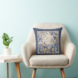 Gardens Syracuse Coastal Landscape Cushion Kudde