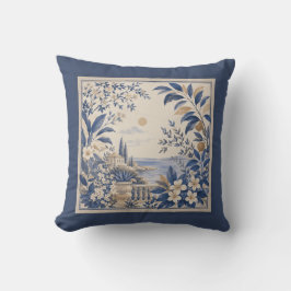Gardens Syracuse Coastal Landscape Cushion Kudde