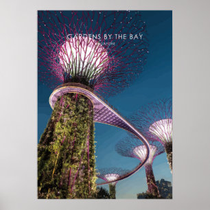 Gardens vid Bay, Singapore Travel Artwork Poster