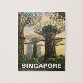 Gardens vid Singapore Bay Pussel