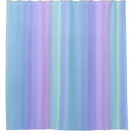 Gardin för dusch för randar för blåttlilagrönt