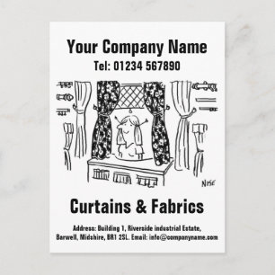 Gardiner och vävnader Haberdashery Vykort