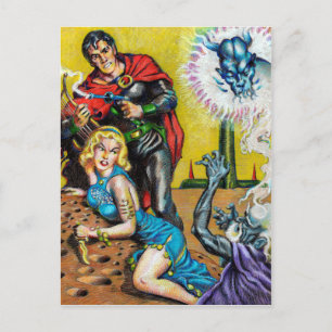 Gardner F Fox Planet Stories Mars 1953 rekreation Vykort