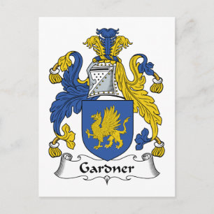 Gardner Family Crest Vykort