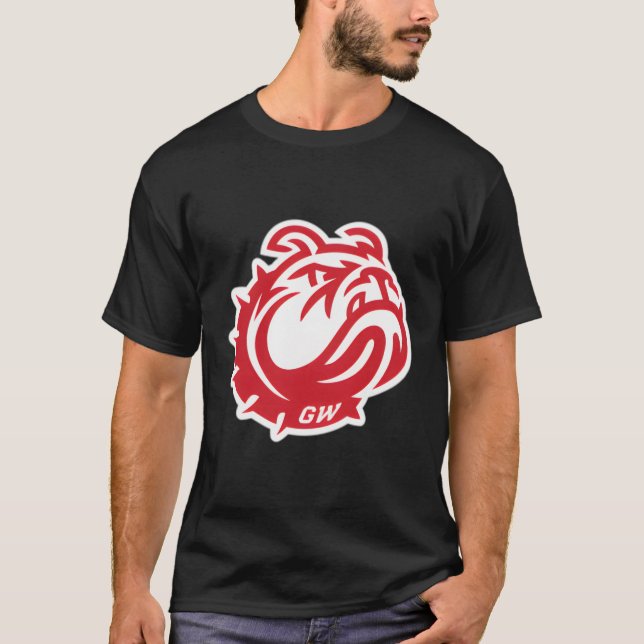 Gardner-Webb Runnin' Bulldog Lämnat chestikon T Shirt (Framsida)