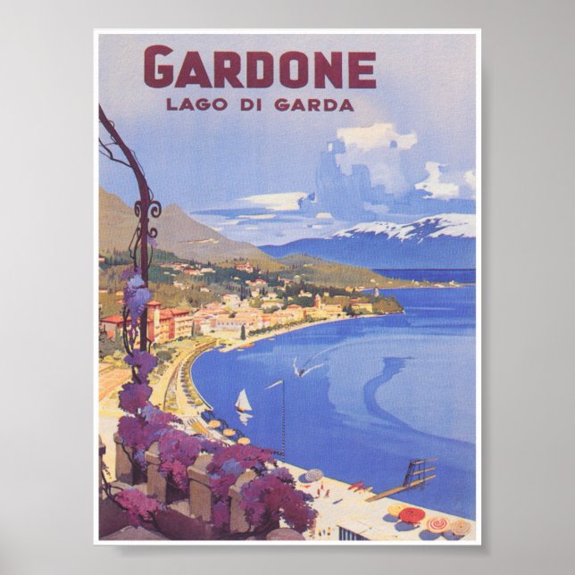 Gardon Italien Vintage resor Poster (Framsidan)